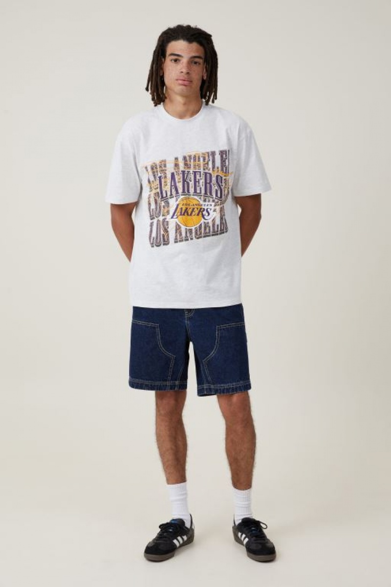 Camisetas Estampadas Cotton On Nba Loose Fit Hombre Blancas | g1cTBkbkC1a