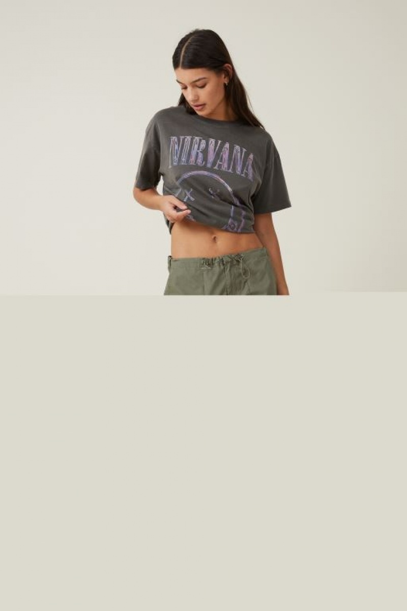 Camisetas Estampadas Cotton On Oversized Fit Nirvana Mujer Lcn | avo6RGEFQAz