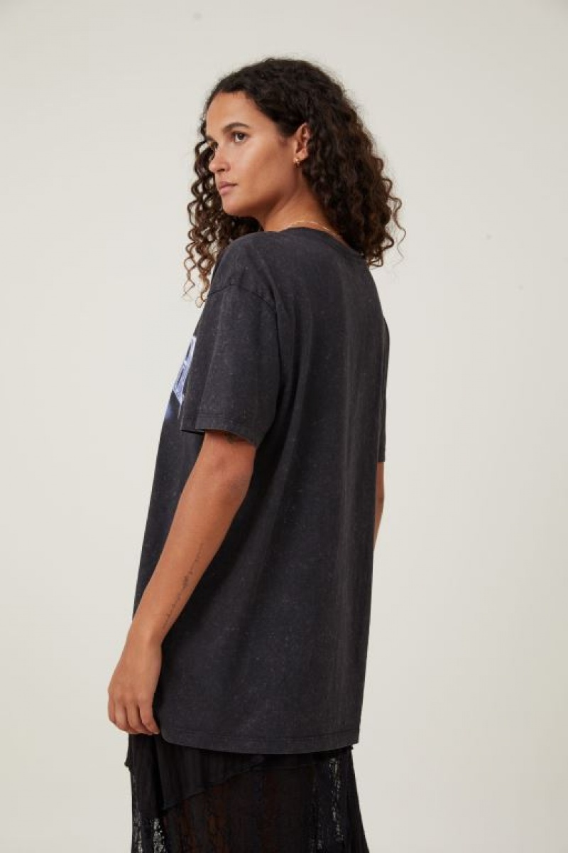 Camisetas Estampadas Cotton On The Oversized Hip Hop Mujer Negras | PcusTXgwAWI