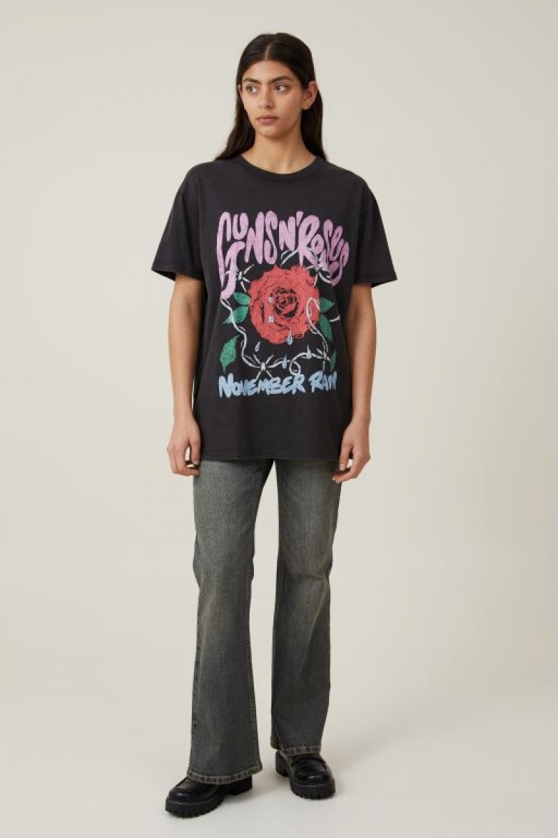 Camisetas Estampadas Cotton On The Oversized Guns N Roses Mujer Lcn | RqQVDAPDhlS