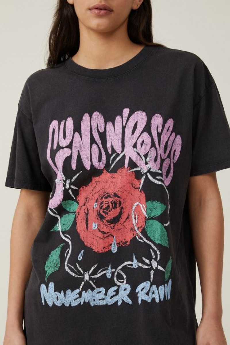 Camisetas Estampadas Cotton On The Oversized Guns N Roses Mujer Lcn | RqQVDAPDhlS