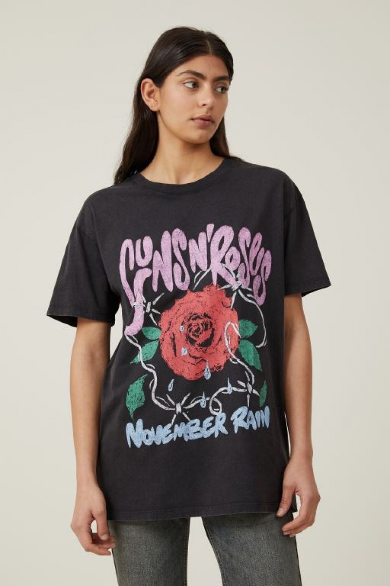 Camisetas Estampadas Cotton On The Oversized Guns N Roses Mujer Lcn | RqQVDAPDhlS