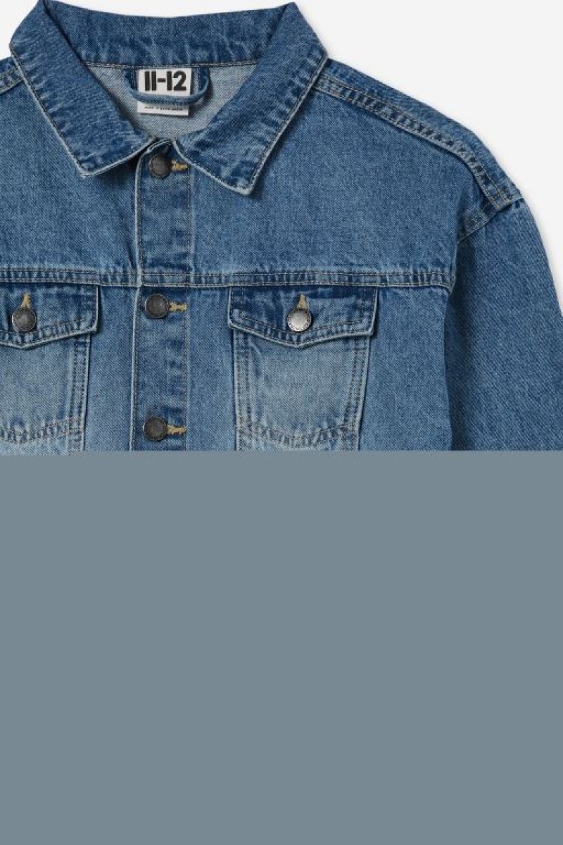 Chaquetas Cotton On Elise Oversized Denim Niña Azules | LldIUm8U1mx