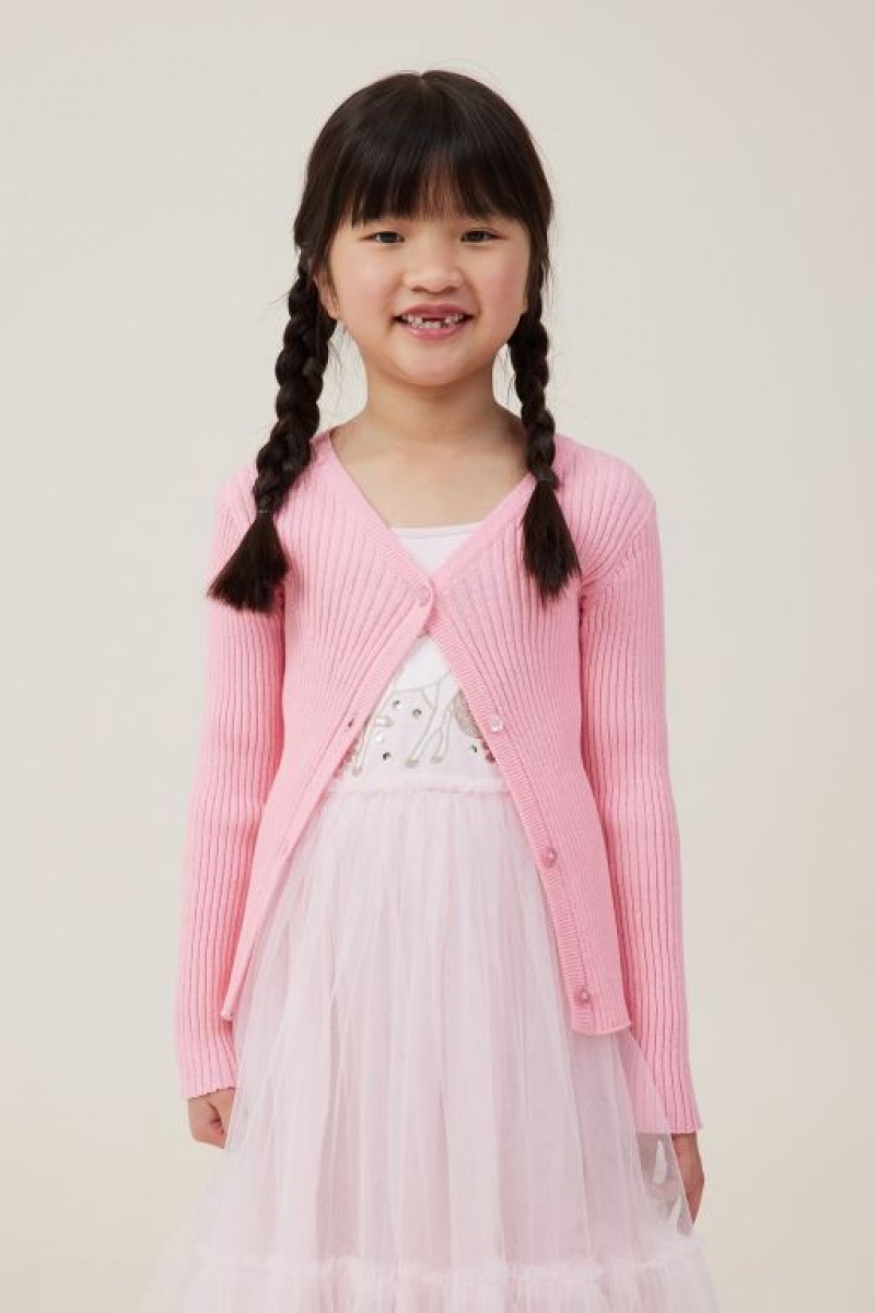 Chaquetas Cotton On Molly Cardigan Niña Rosas | vKoOIm9H3c9