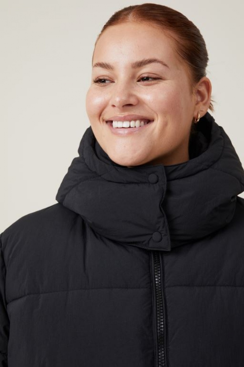 Chaquetas Cotton On The Recycled Mother Puffer 3.0 Mujer Negras | ofH8QQcQBkc