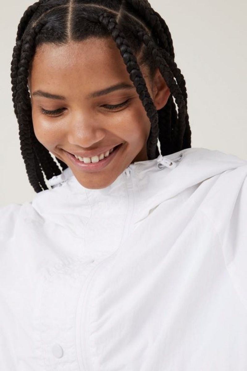 Chaquetas Cotton On Woven Packable Anorak Mujer Blancas | 7lPQPCYcXja