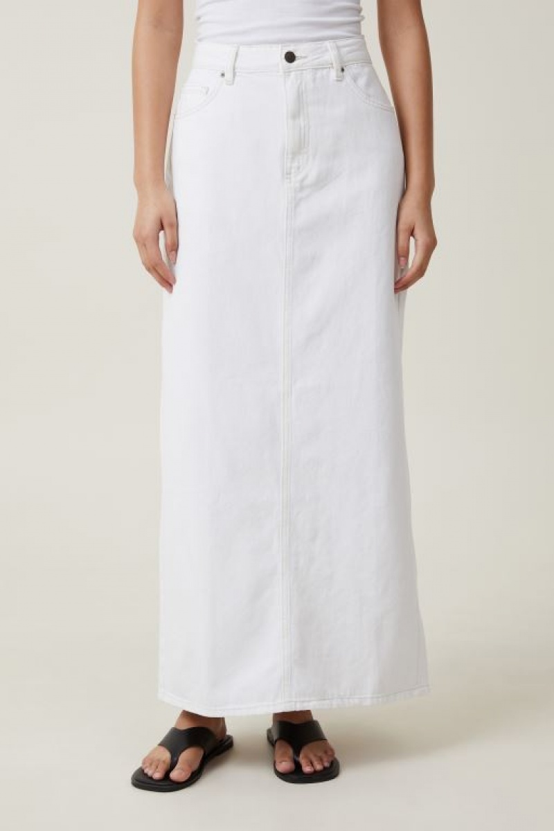 Falda Cotton On Blake Denim Maxi Mujer Whitehaven | UjITqCk1MzB