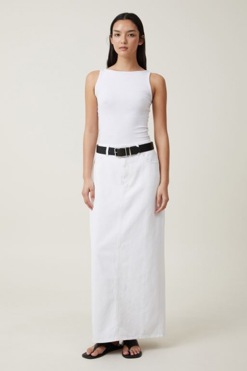 Falda Cotton On Blake Denim Maxi Mujer Whitehaven | UjITqCk1MzB