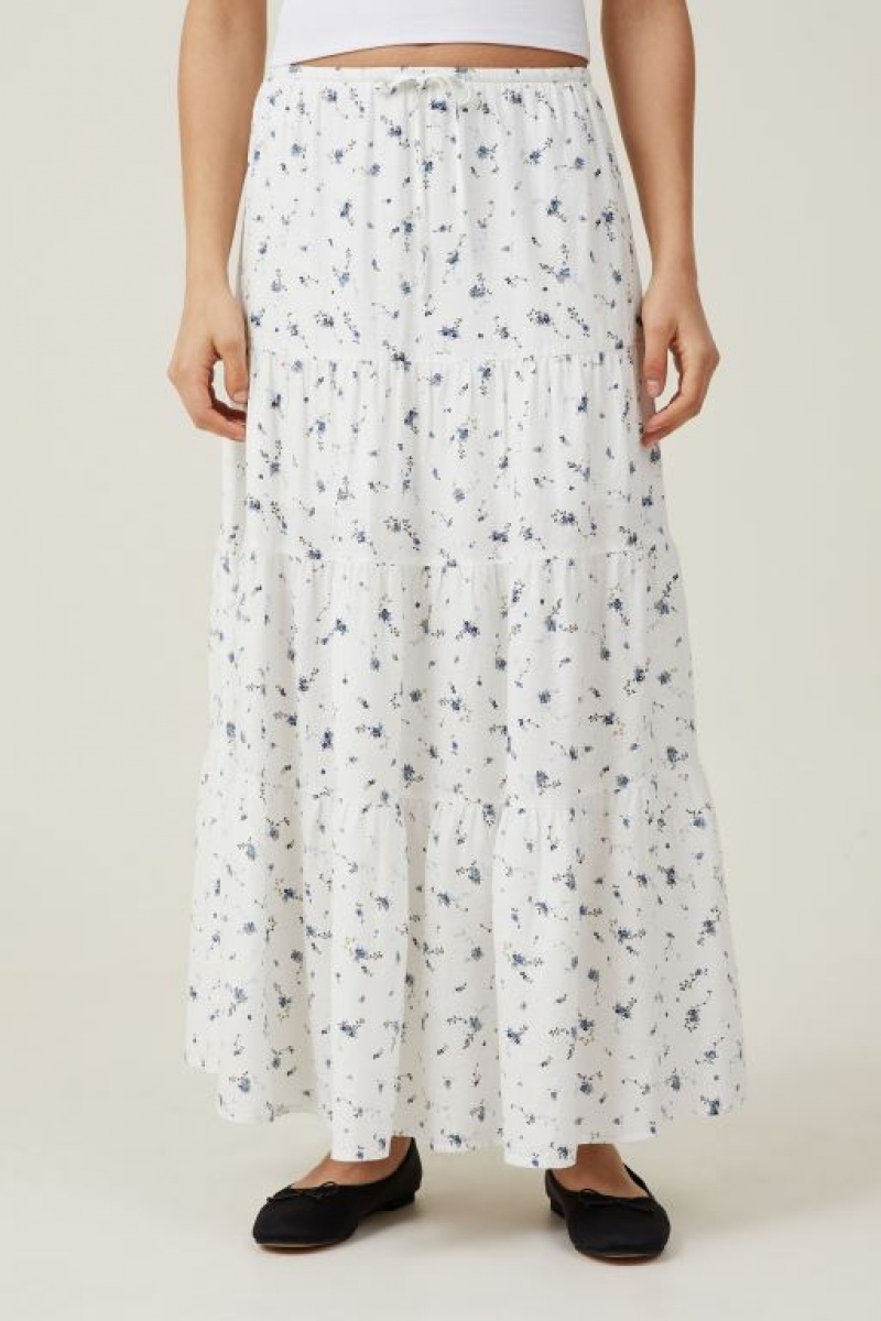 Falda Cotton On Haven Tiered Maxi Mujer Winona | PbQMGGCILTN