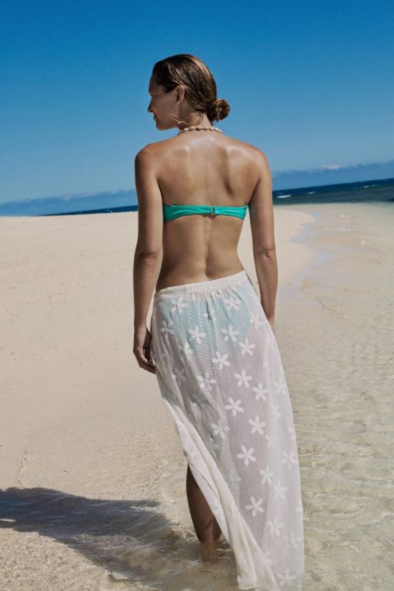 Falda Cotton On Open Mesh Beach Sarong Wrap Mujer Blancas | s3N7vy0LuAn