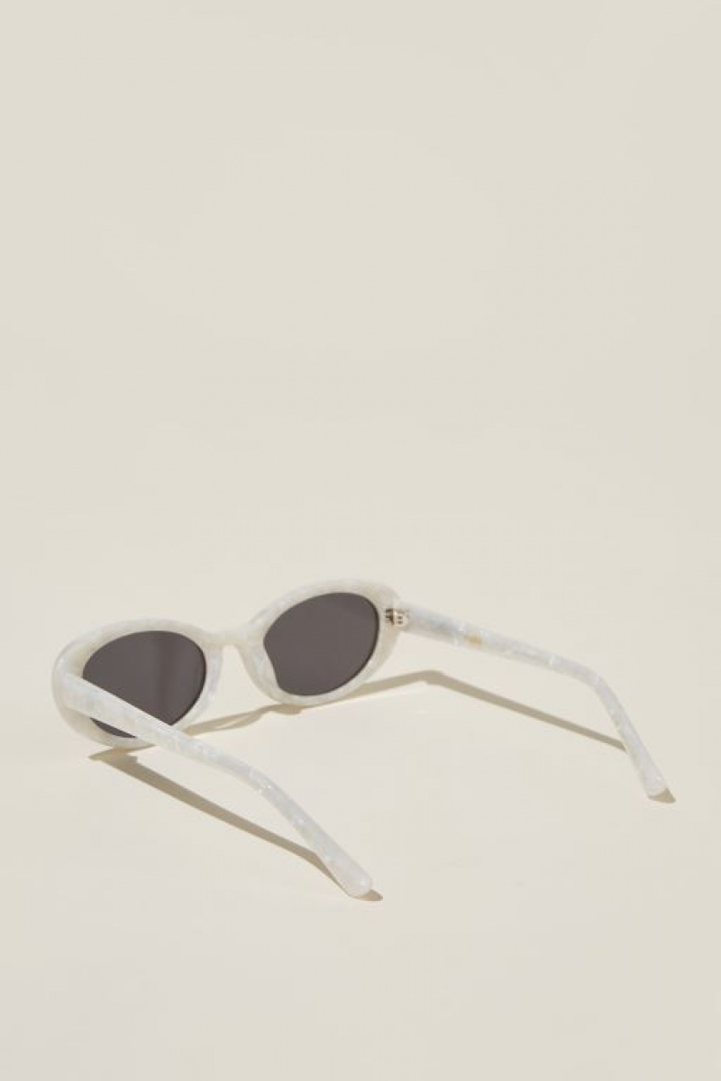 Gafas de Sol Cotton On Carter Oval Mujer Pearl | IsAxwFM3qJ5