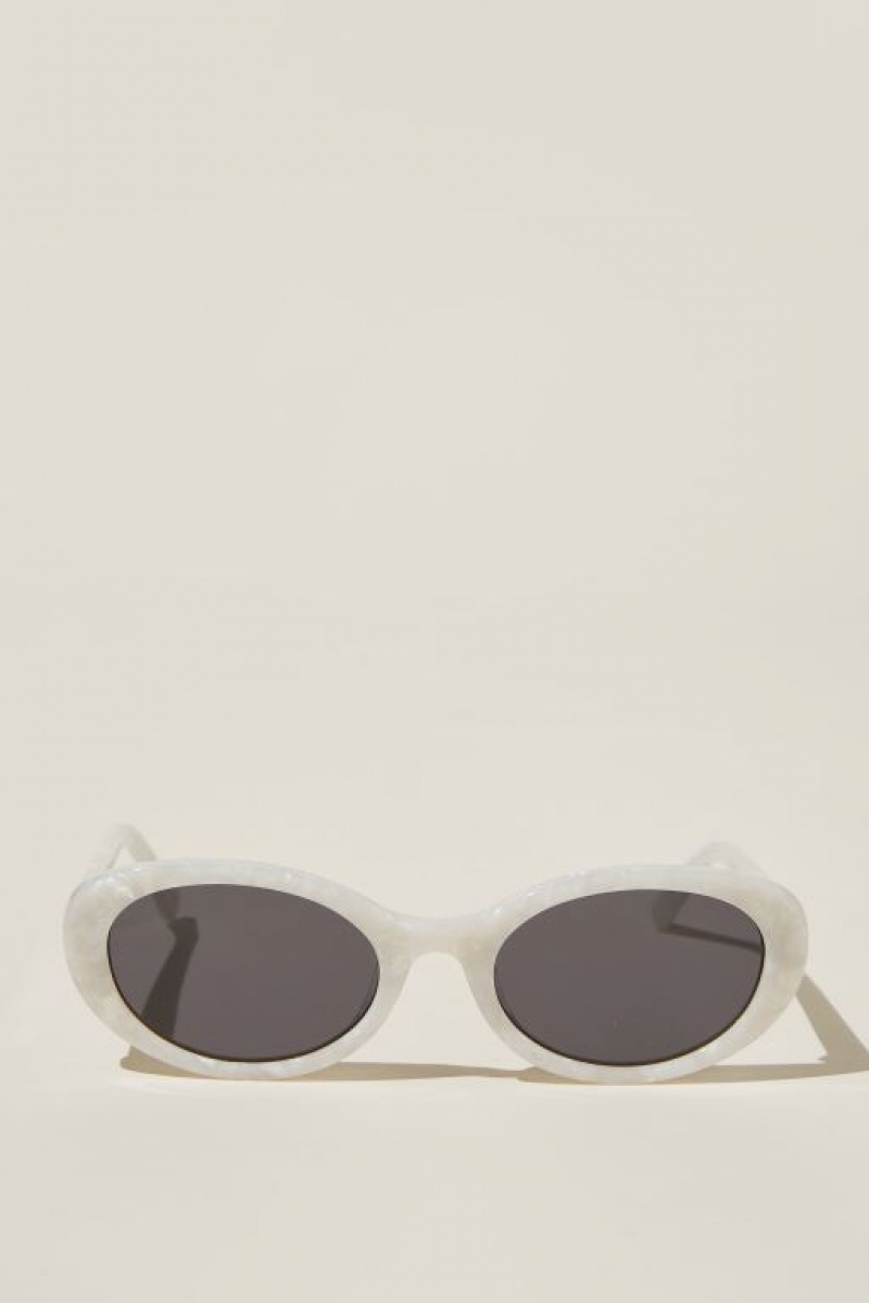 Gafas de Sol Cotton On Carter Oval Mujer Pearl | IsAxwFM3qJ5