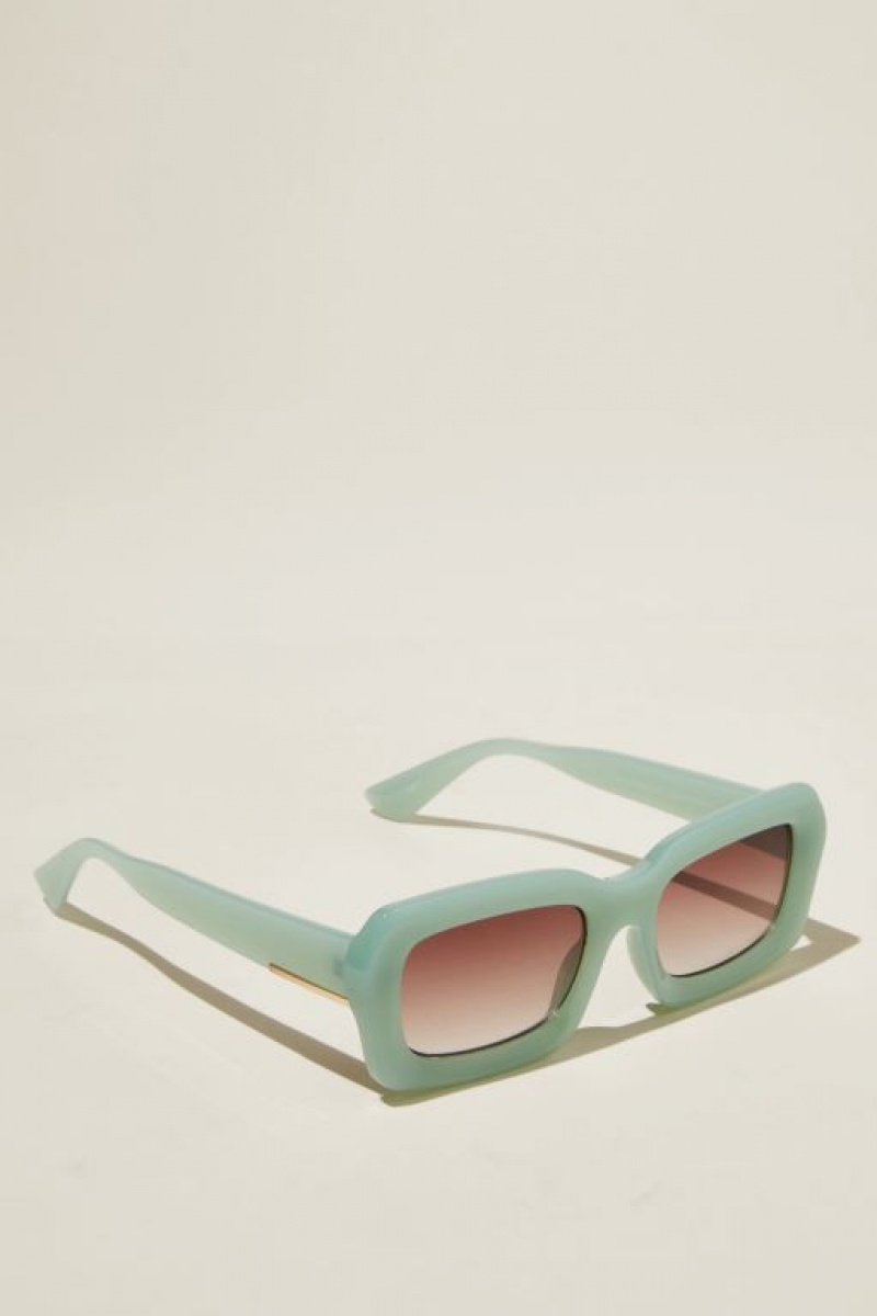 Gafas de Sol Cotton On Miles Square Mujer Verde | keRufkQr1wn