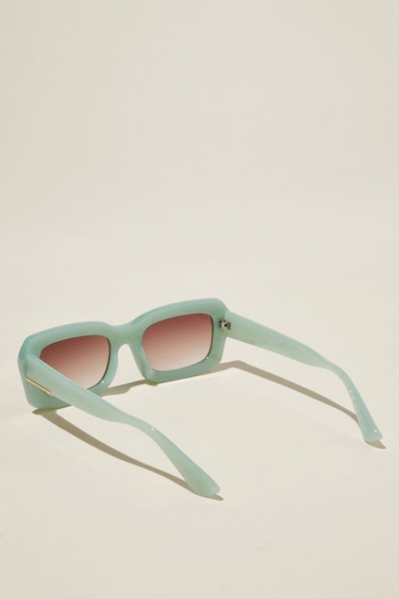 Gafas de Sol Cotton On Miles Square Mujer Verde | keRufkQr1wn