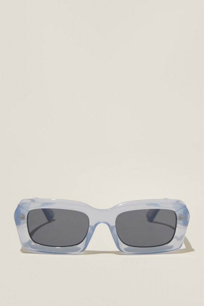 Gafas de Sol Cotton On Miles Square Mujer Azules | jYX3dYASZ7W