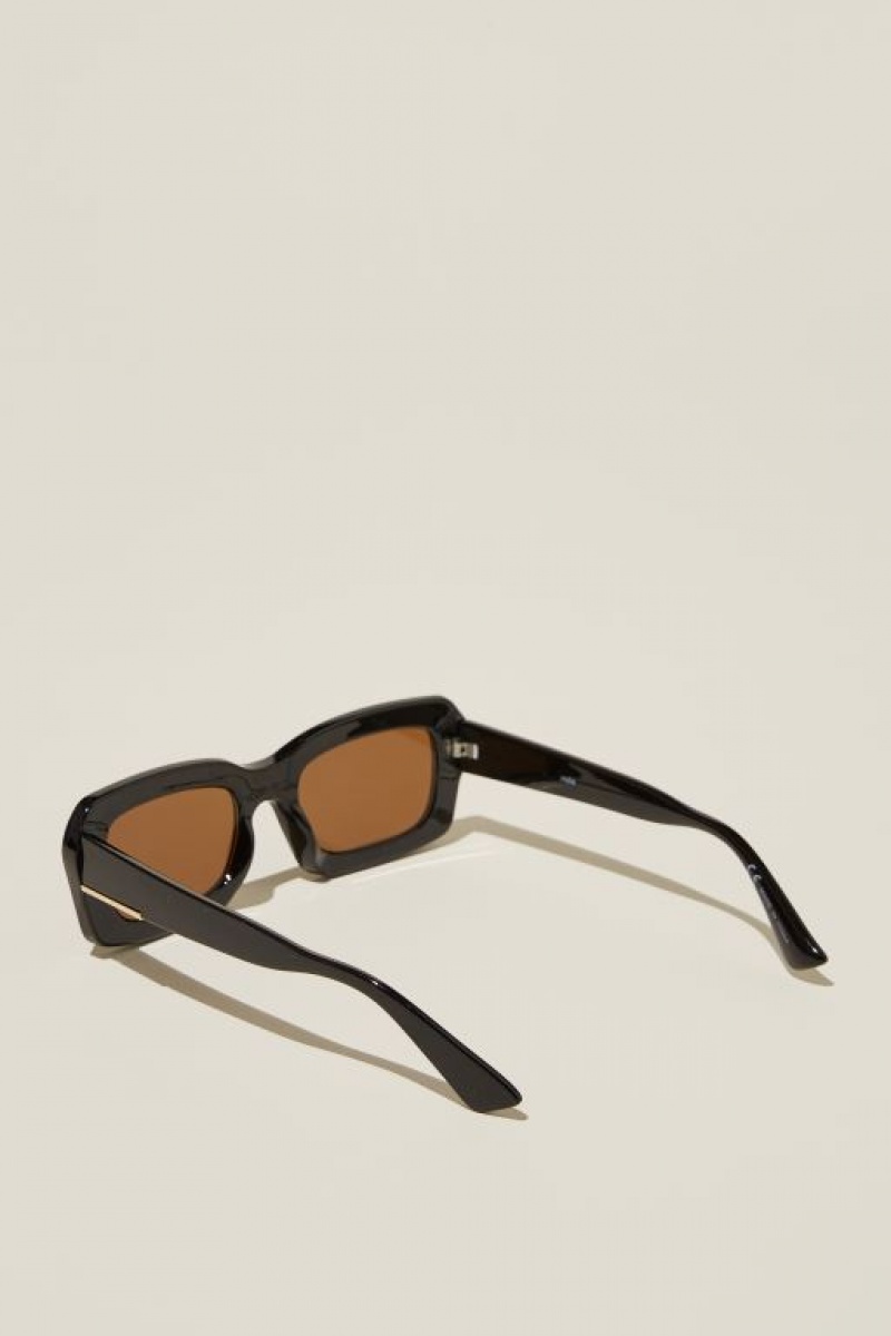 Gafas de Sol Cotton On Miles Square Mujer Negras | XXOfOYkL123