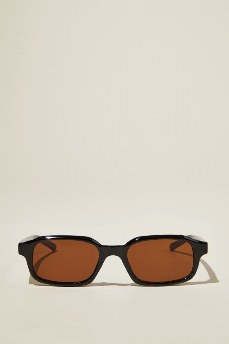 Gafas de Sol Cotton On Ollie Square Mujer Negras Marrones | FwDVbMShEPi