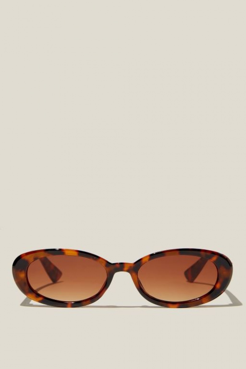 Gafas de Sol Cotton On Ophelia Oval Mujer Tort | TAyHZNE1h1K