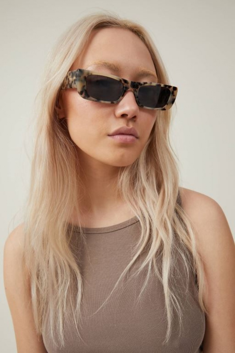 Gafas de Sol Cotton On Perry Square Mujer Creme | K9IKV7nHOTh