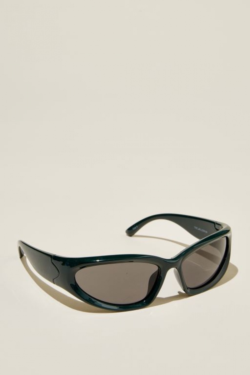 Gafas de Sol Cotton On The Millenium Hombre Verde Oscuro Negras | j7RxBAgbK32