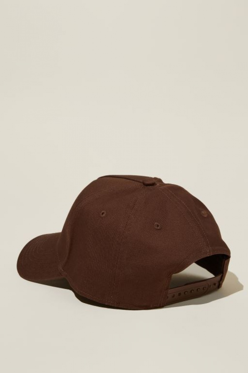 Gorras Cotton On Curved Peak Snapback Hombre Chocolate Blancas | OOwutaGBWpH