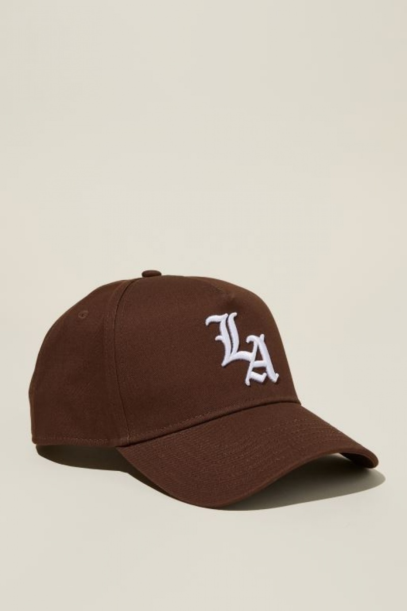 Gorras Cotton On Curved Peak Snapback Hombre Chocolate Blancas | OOwutaGBWpH