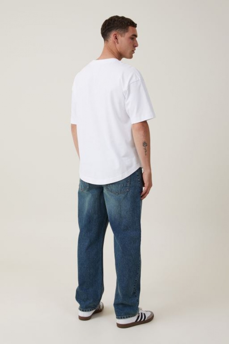 Jeans Cotton On Baggy Hombre Verde Azules | fSW48VjuDMk