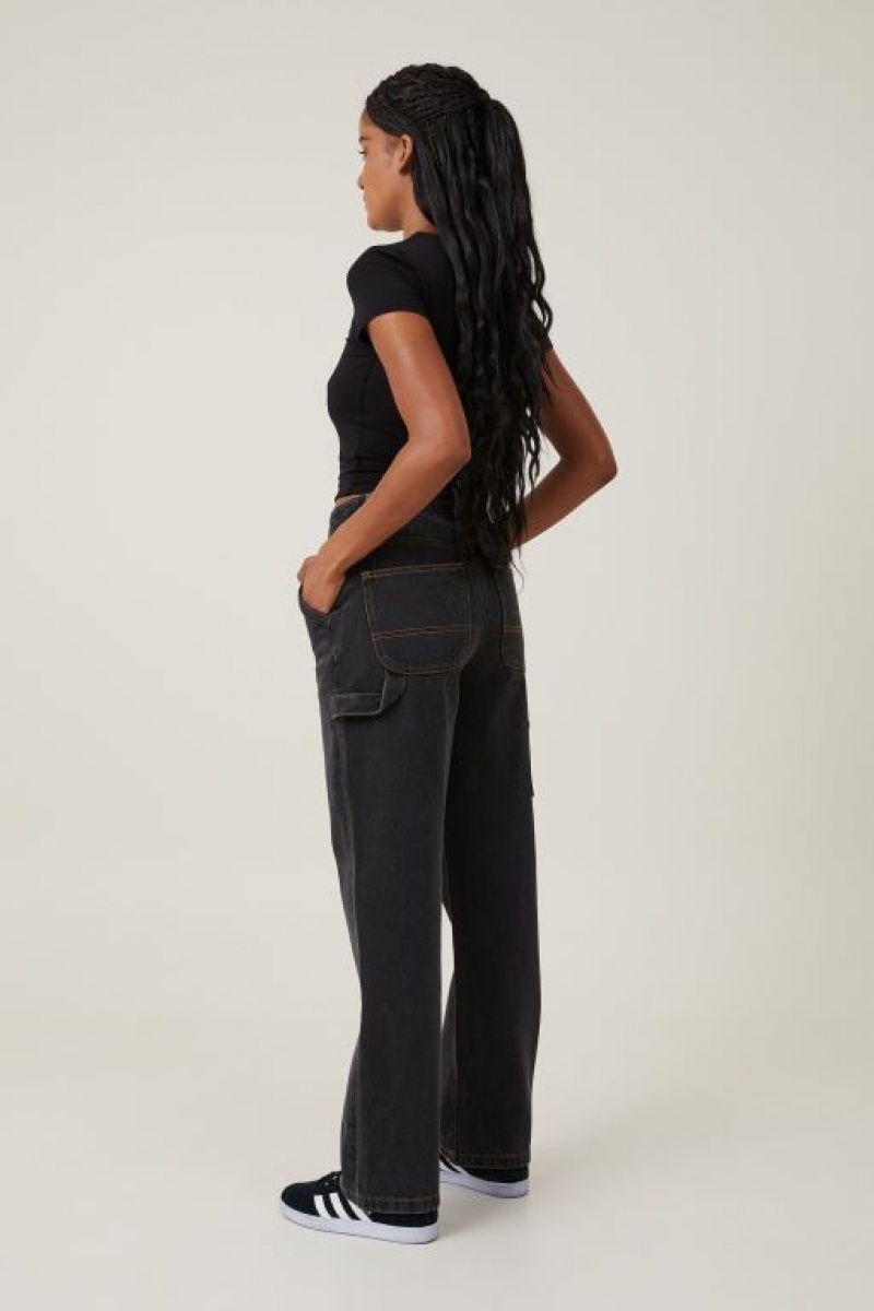 Jeans Cotton On Carpenter Mujer Negras | l97cAZUclfr