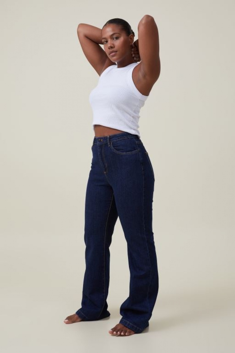 Jeans Cotton On Curvy Stretch Bootcut Flare Mujer Azules | v6xVwk24fpf