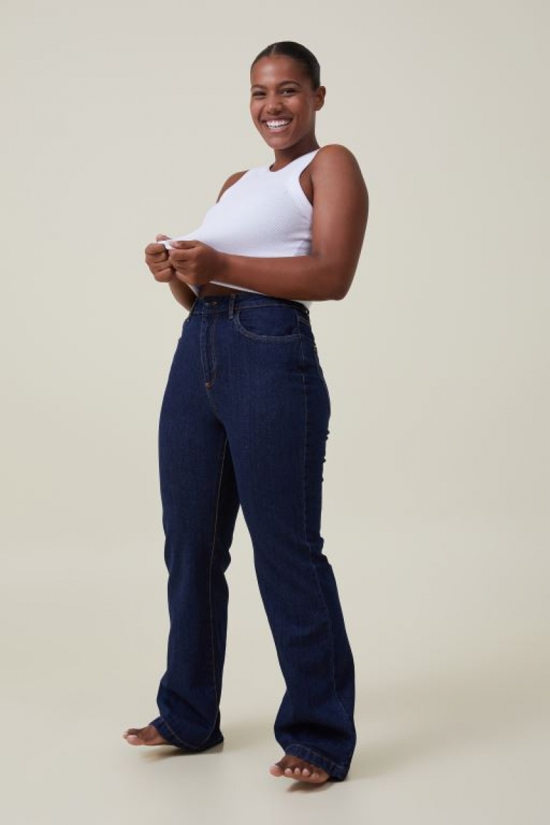 Jeans Cotton On Curvy Stretch Bootcut Flare Mujer Azules | v6xVwk24fpf