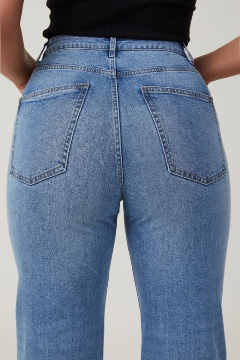 Jeans Cotton On Curvy Stretch Directo Mujer Azules | zUC5XEyWWSt