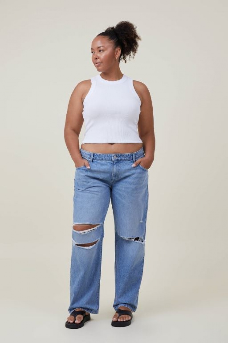 Jeans Cotton On Low Rise Directo Mujer Azules | 2GgmCSh361F