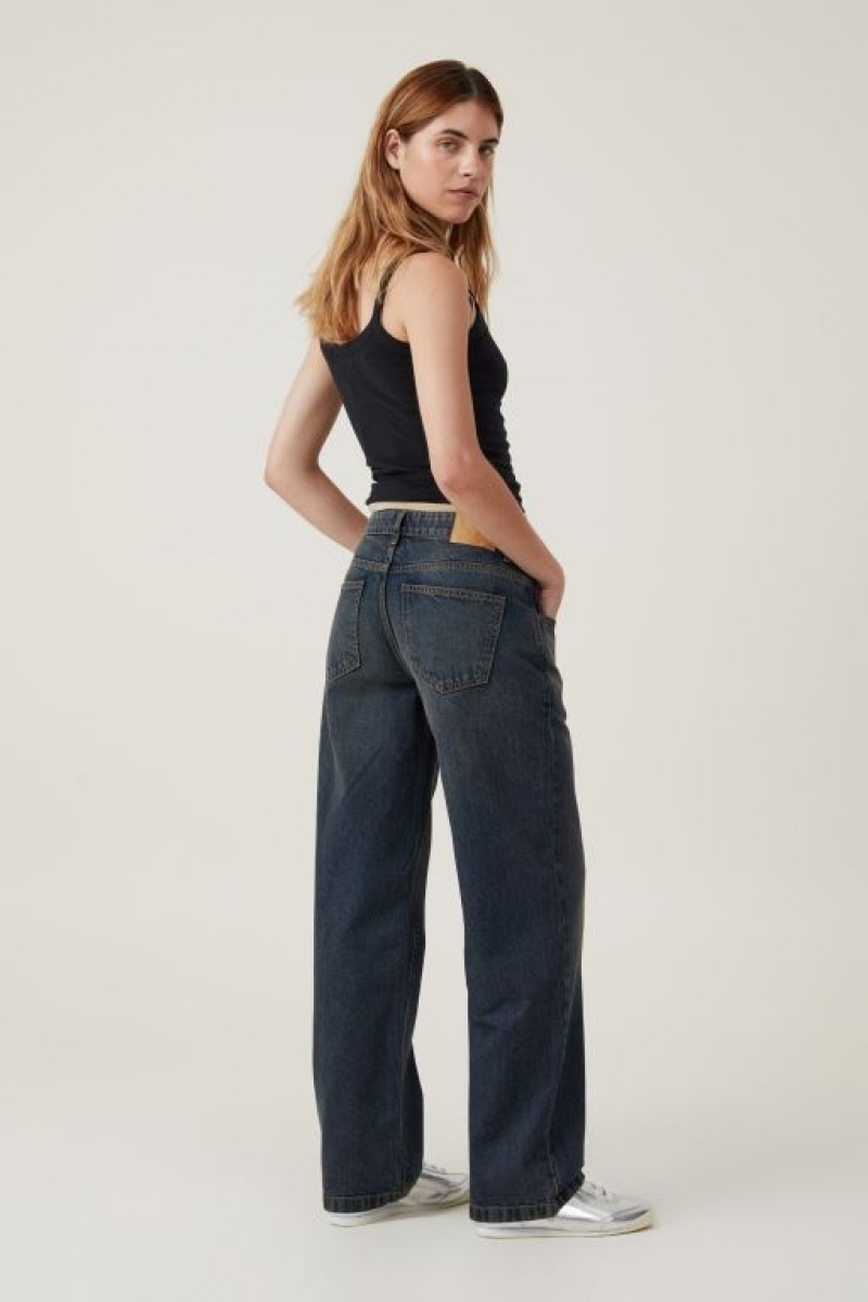 Jeans Cotton On Low Rise Directo Mujer Rojas Azules | pwTusE92Gpx