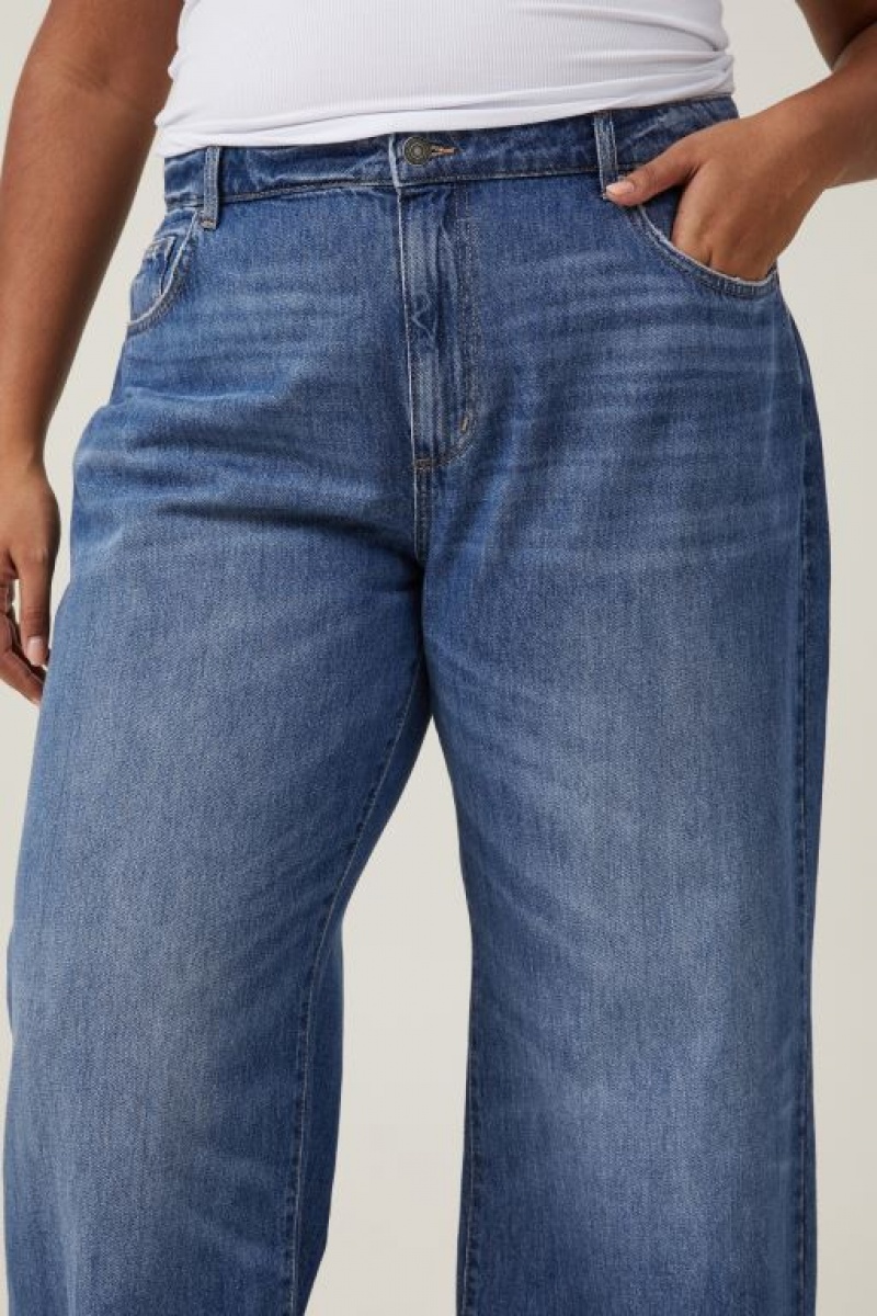 Jeans Cotton On Relaxed Anchos Leg Mujer Azules | cFcYtaK4hTn