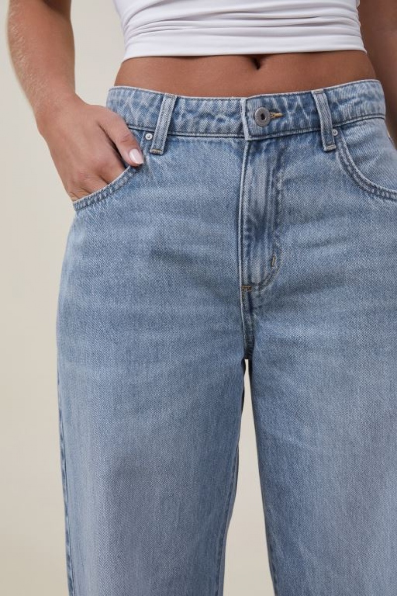 Jeans Cotton On Relaxed Anchos Leg Mujer Azules | fSrnBWZfgud