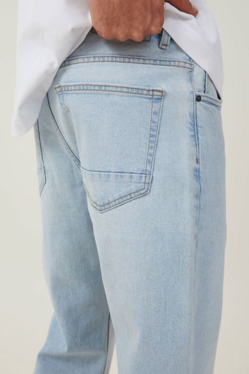 Jeans Cotton On Relaxed Tapered Hombre Blancas Azules | IptJCodVRJv