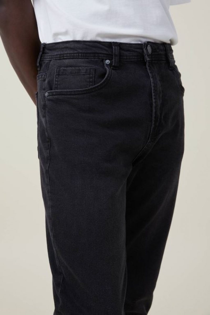 Jeans Cotton On Relaxed Tapered Hombre Negras | maNT8Uy75NA