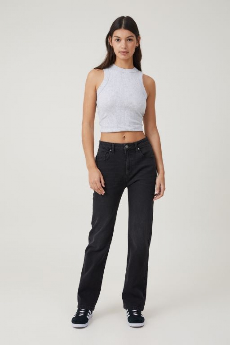 Jeans Cotton On Slim Directo Mujer Negras | p4npnoMe9Pv