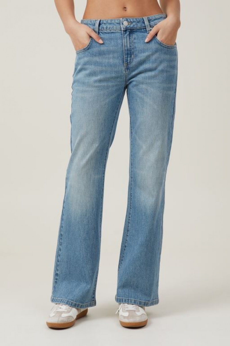 Jeans Cotton On Stretch Bootcut Flare Mujer Azules | a4F8klzcZvR