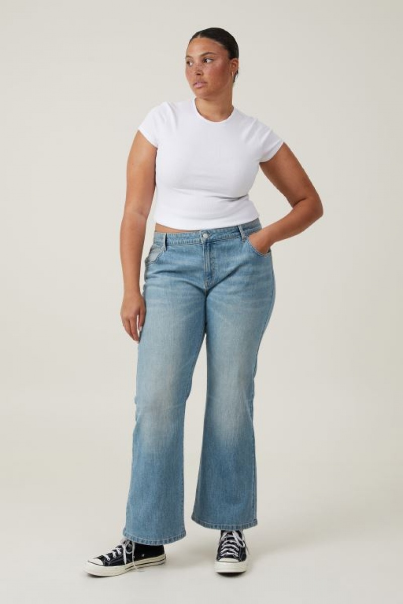 Jeans Cotton On Stretch Bootcut Flare Mujer Azules | a4F8klzcZvR