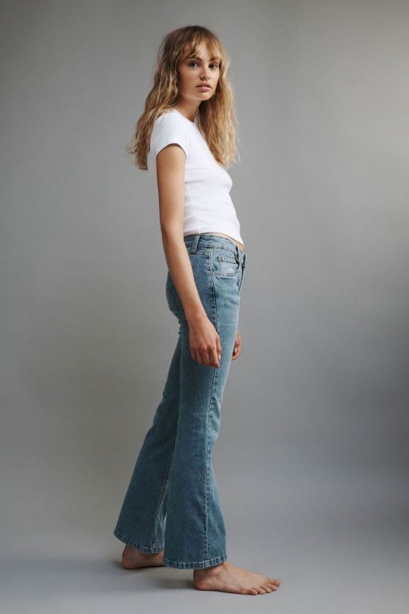 Jeans Cotton On Stretch Bootcut Flare Mujer Azules | uGHjQDKFY9i