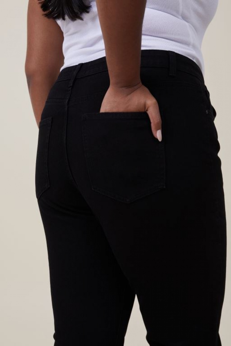 Jeans Cotton On Stretch Mom Mujer Negras | BPdLPwdjhew