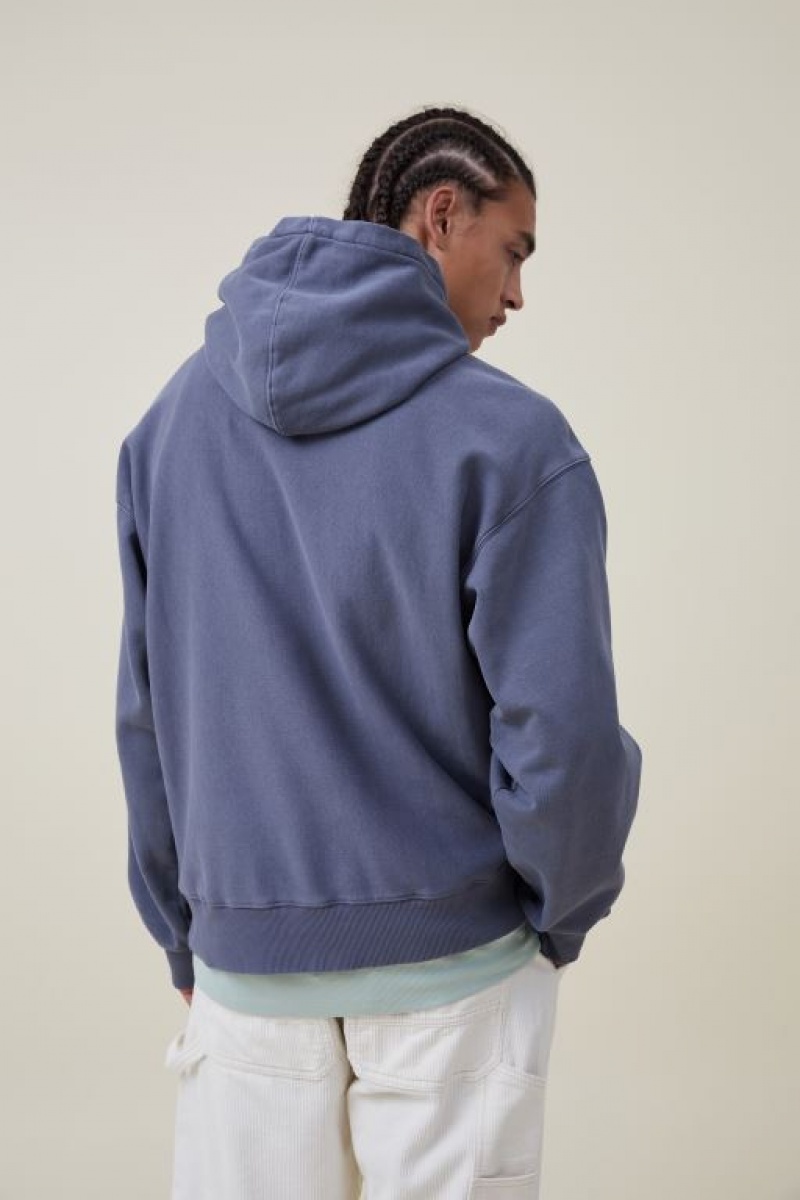 Jerséis Cotton On Oversized Hoodie Hombre Azules | KJdLLwJgfLM