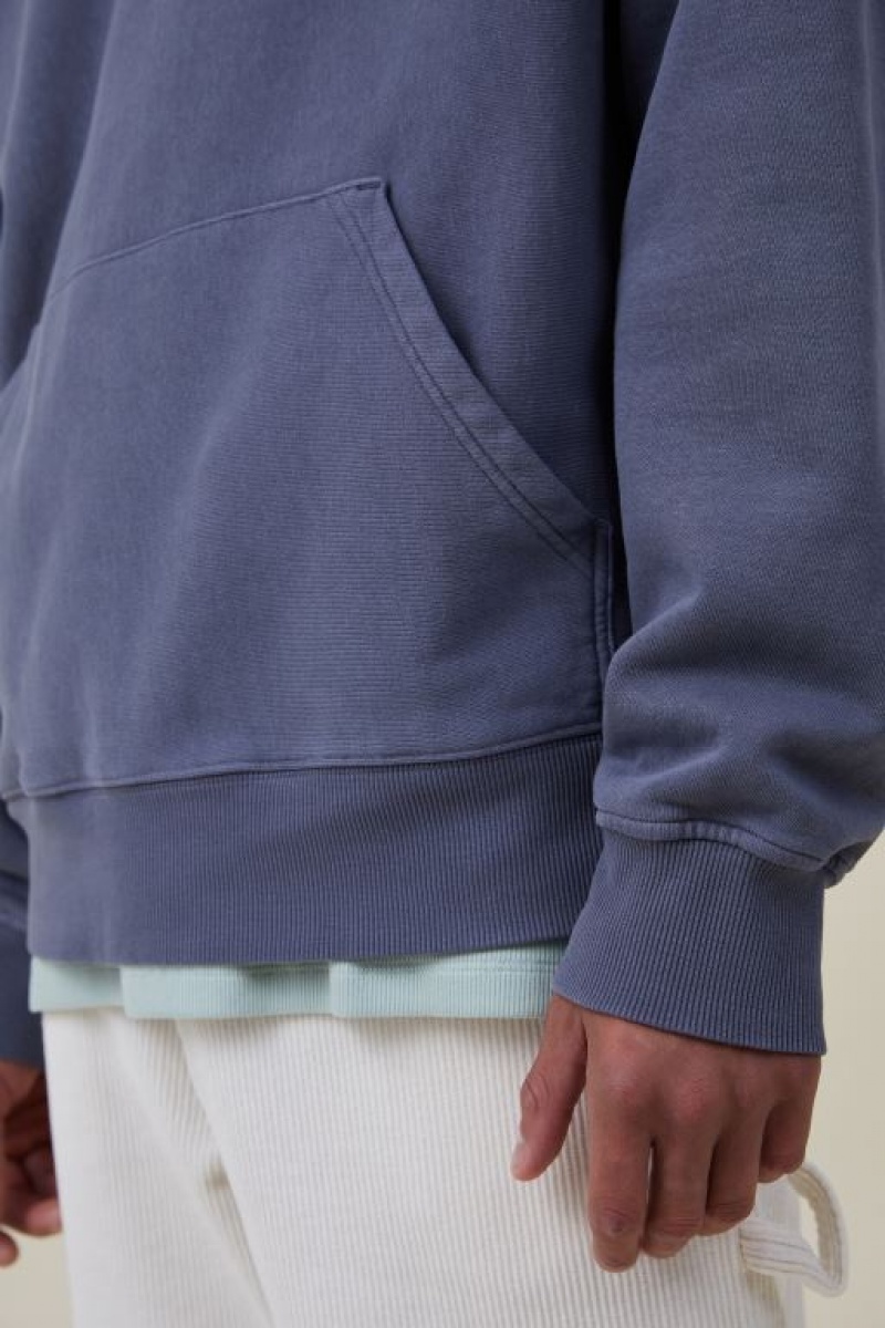 Jerséis Cotton On Oversized Hoodie Hombre Azules | KJdLLwJgfLM