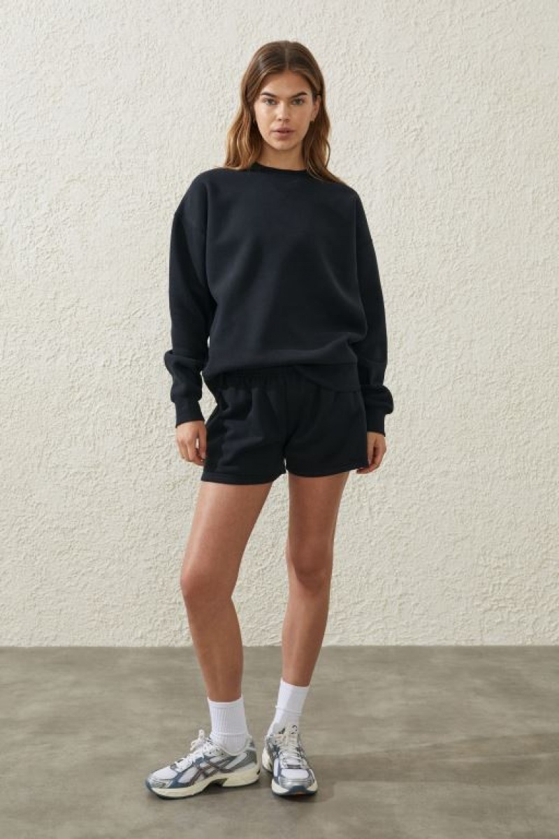 Jerséis Cotton On Plush Essential Crew Mujer Negras | dV2nOWiLVRp