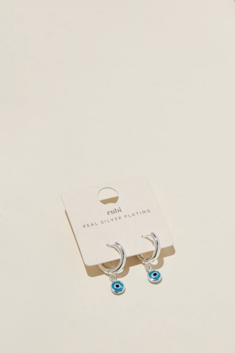 Joyería Cotton On Huggie Hoop Earring Mujer Plateadas | 4I9DSnmvXfe