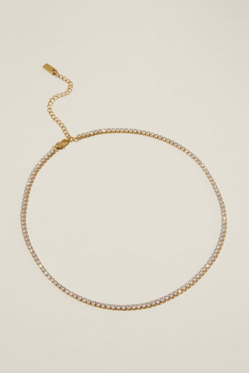 Joyería Cotton On Impermeables Mid Chain Necklace Mujer Doradas | LwoOXxSqDuJ