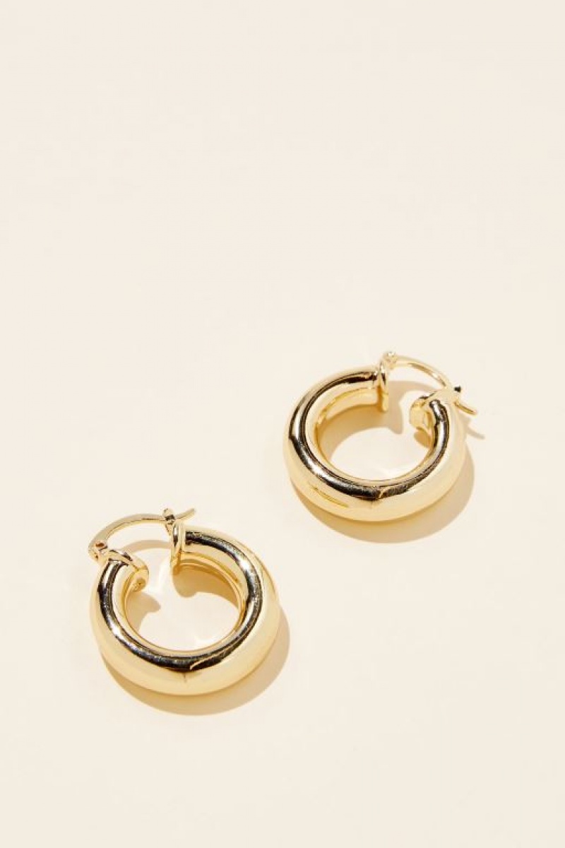 Joyería Cotton On Large Hoop Earring Mujer Doradas | uo4uoQF9Hrf