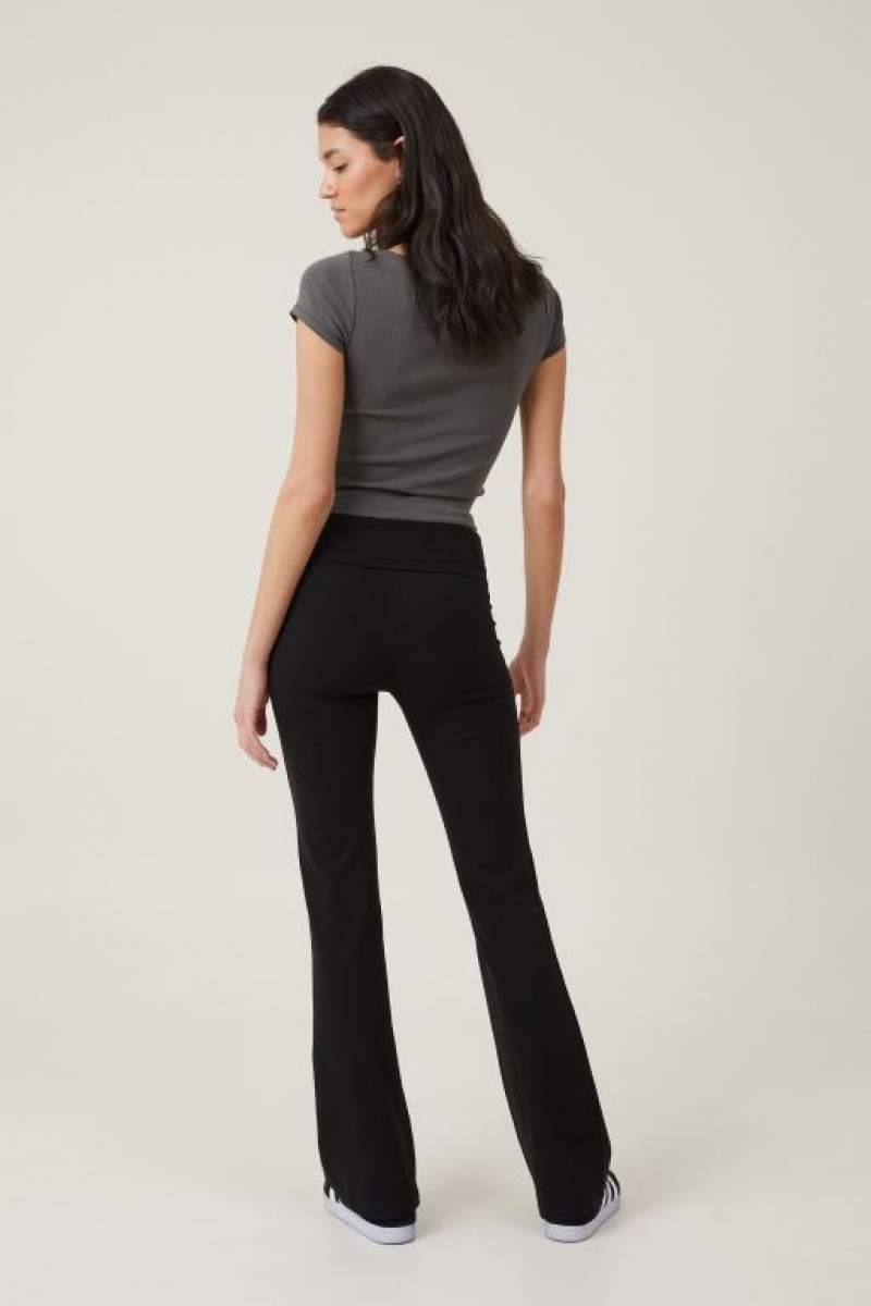 Pantalon Cotton On Bella Bootleg Mujer Negras | XtPUqHI2DMf