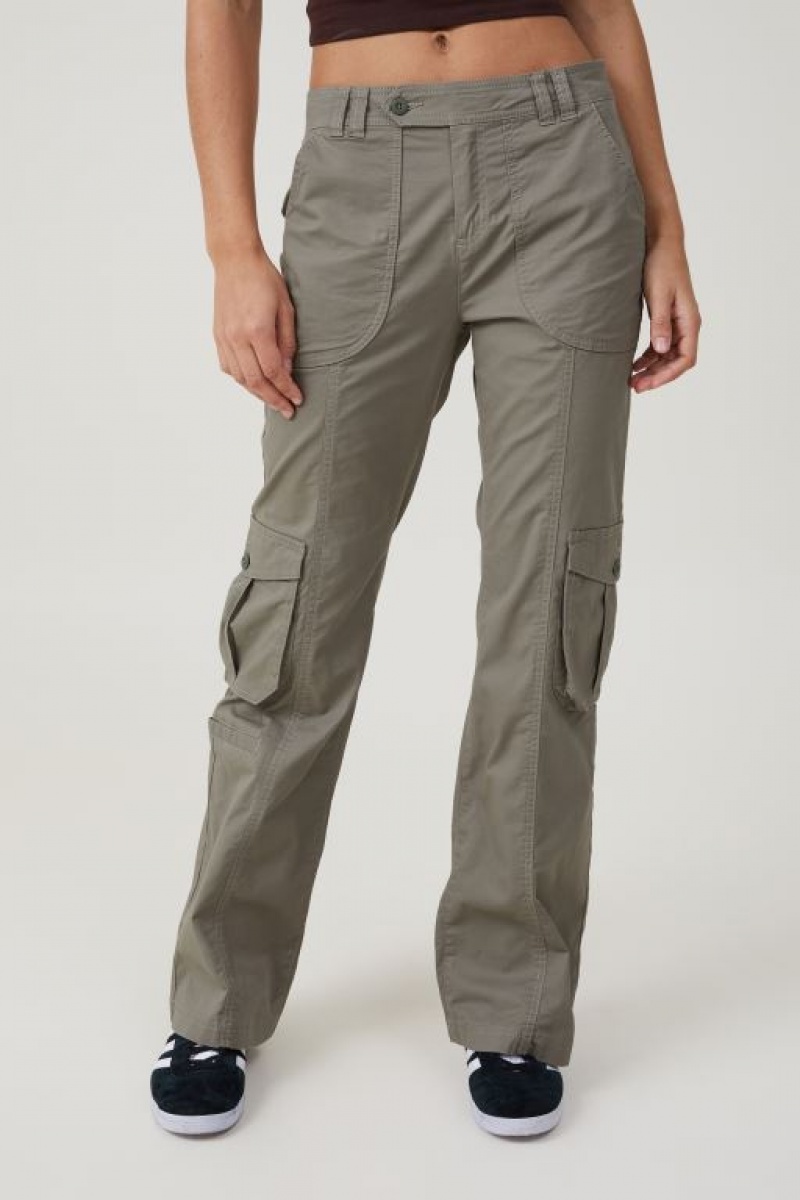 Pantalon Cotton On Bootleg Cargo Flare Mujer Woodland | 5BcaqiyIgH8